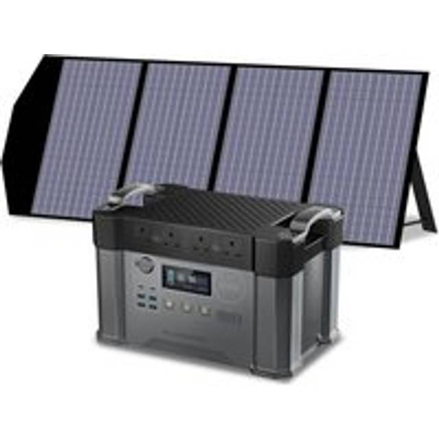 Power Station 1500Wh 2000W Solar Generator with 140W Solar Panel for Home Emergency Outdoor Allpowers S2000