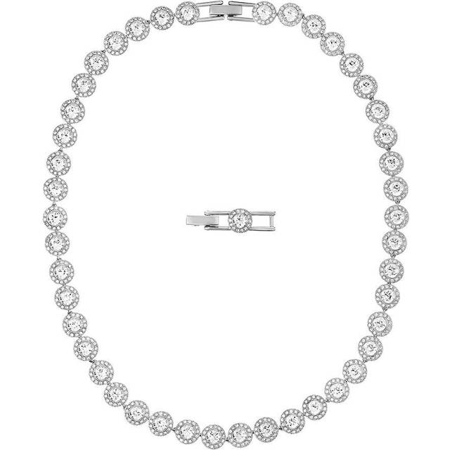 Swarovski Angelic Rhodium White Crystal Necklace D