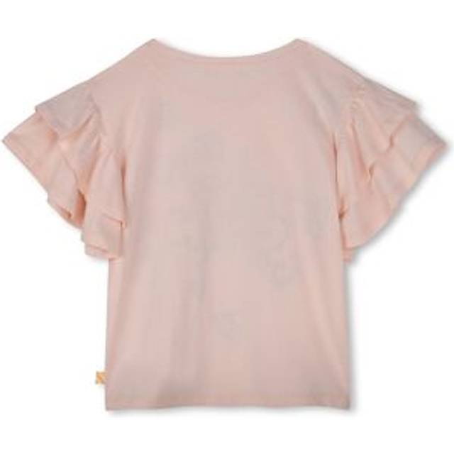 Billieblush Girls Pink Cotton Sequin T-Shirt - 10 year