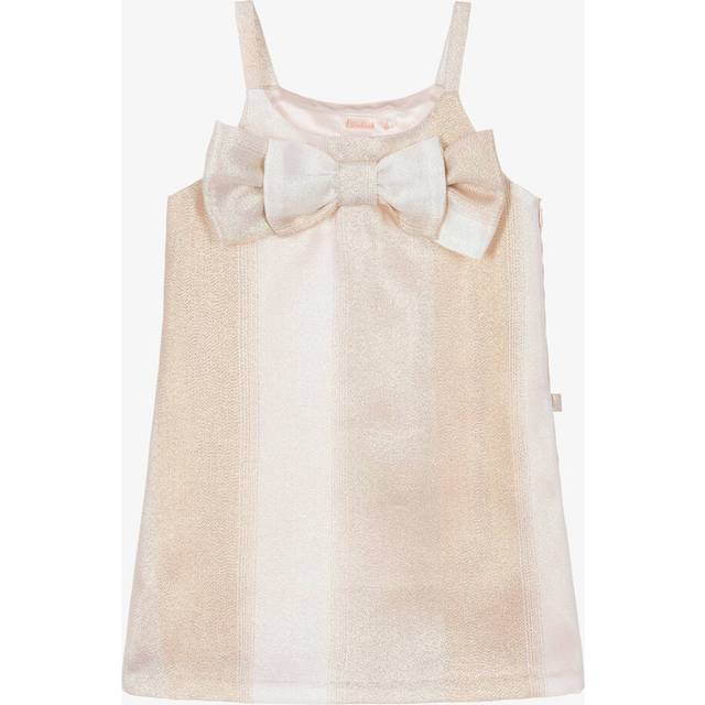 Billieblush för flickor. U21137 Rosa klänning i glänsande tyg (5años= 108cm), Casual, Polyester, Ärmlös / Hängselbyxor, barnmode (5años= 108cm)