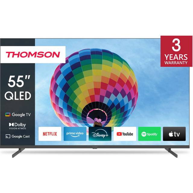 Thomson Google 55" QG4S14 4K QLED smart TV (2024/sidofötter)