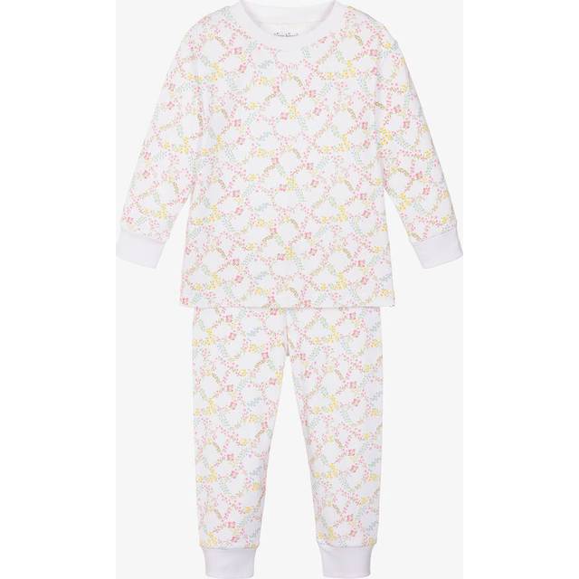 Kissy Kissy Girls White Garden Trellis Pima Cotton Pyjamas - 18-24 month