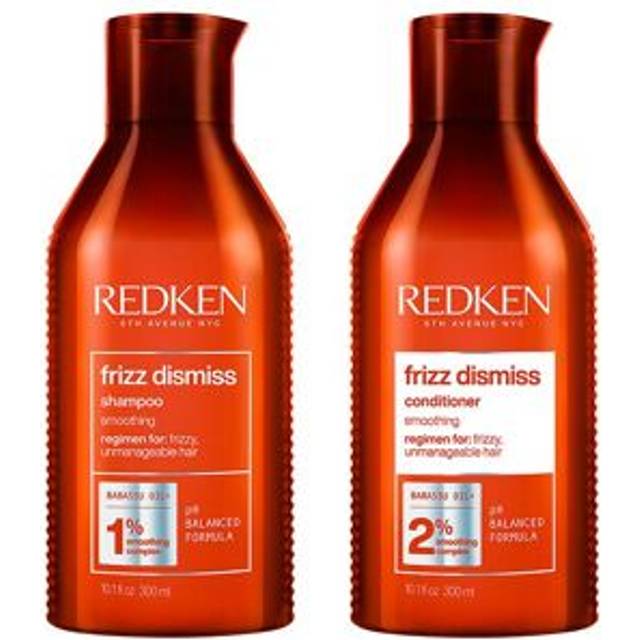 Redken Frizz Dismiss Shampoo 300ml & Conditioner 300ml Duo - Clear - One Size