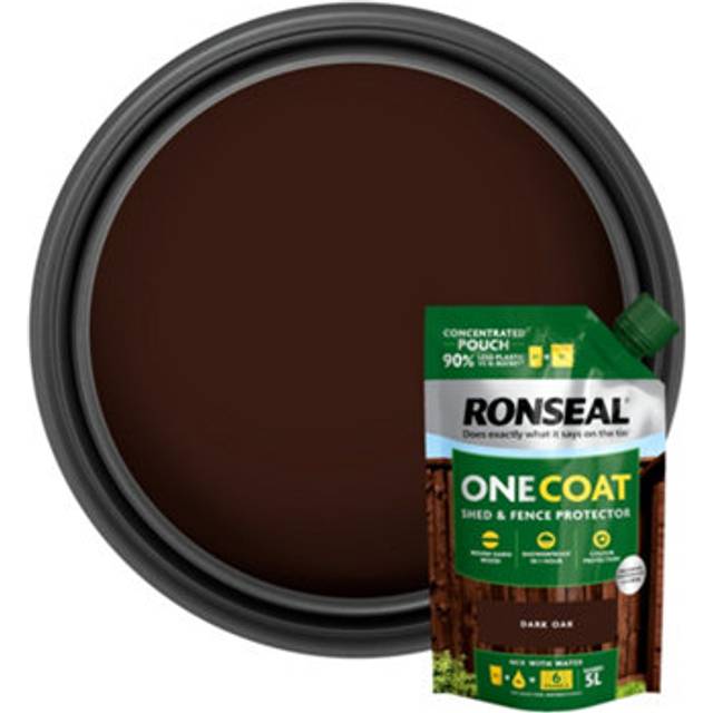 Ronseal One Coat Shed & Fence Refill Pouch Dark Oak 950Ml