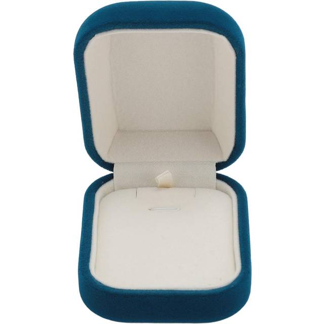 Velvet Jewelry Gift Box Case Soft Lining Luxurious Fashionable Jewelry Storage Case for Proposal Earring box blå