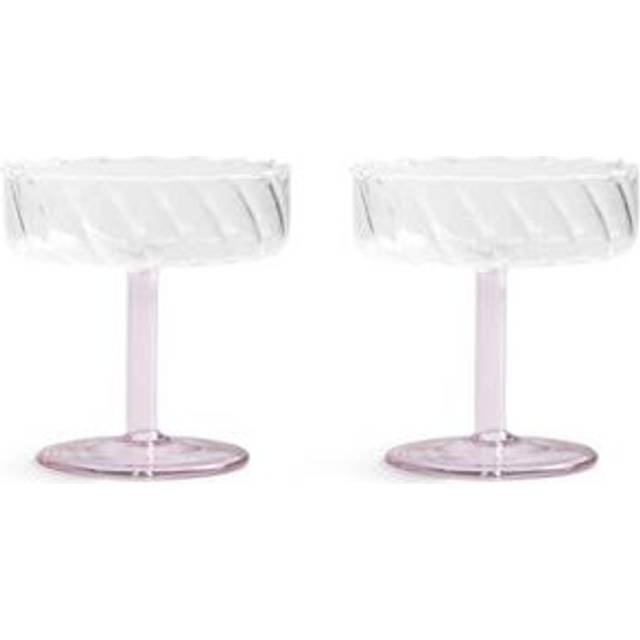 &k Amsterdam - Coupe twirl set om 2 - Rosa