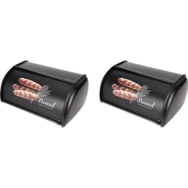 2X Bread Box,Large Capacity Metal Box,Holder Bin Container Kitchen Storage Organizer,Storage Organizer 3.1-4L