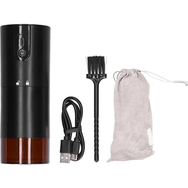 Mini Coffee Bean Grinder Stepless Thickness Adjustment Grinding Mill USB Charging for Home Shop