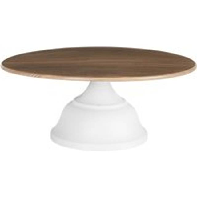 Decorative Stylish Cake Stand Tray Pastry Holder Display Serving Stand Carved White and Light Wood Brioche