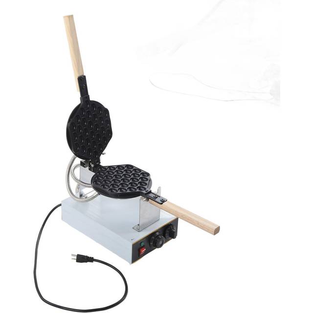 Egg Cake Machine 1400W Stainless Steel Bubble Waffle Maker Non Stick Coating Egg Waffle Maker L