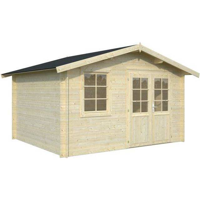 Palmako Klara Stuga 10,8 m²/inv. 10,4 m², utan golv, obehandlad