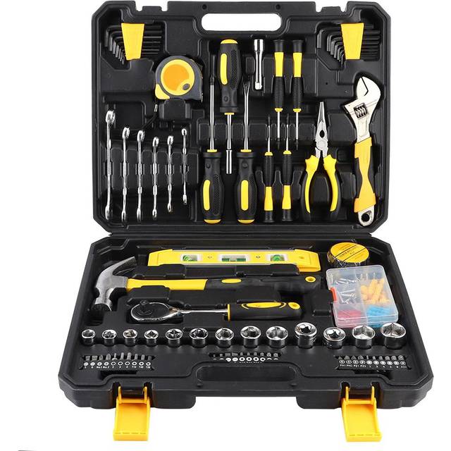 108Pcs Household Tool Set Wrench Screwdriver Hardware Hand Tool Kit for Decoration Maintenance