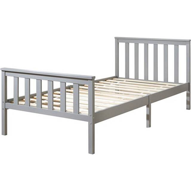 Aadi Solid Wood Shaker Bed Frame - Grey (Kingsize (5&#39;))