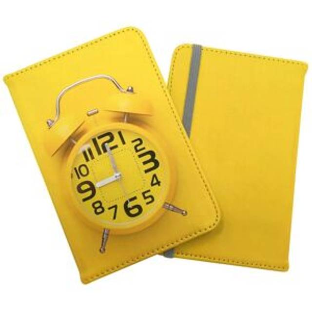 Yellow Alarm Clock Passport Cover - One Size