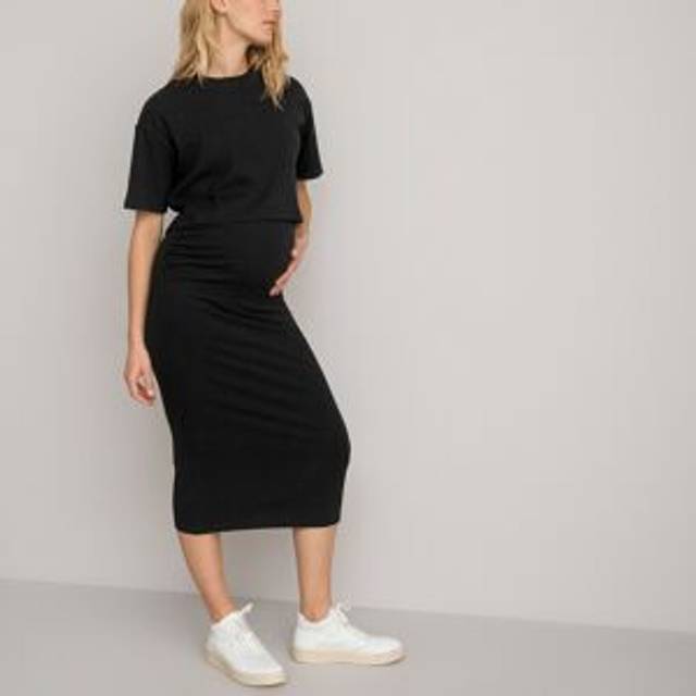 Maternity Midaxi Pencil Skirt - Black - XL