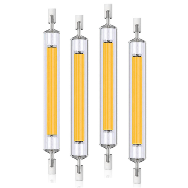 10W LED R7S COB Glass Tube 118mm COB Light Bulb AC220V LED Tube