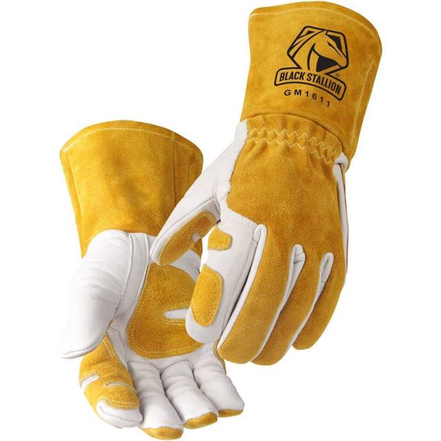 Revco GM1611 Top Grain Leather Cowhide MIG Welding Gloves with Reinfor