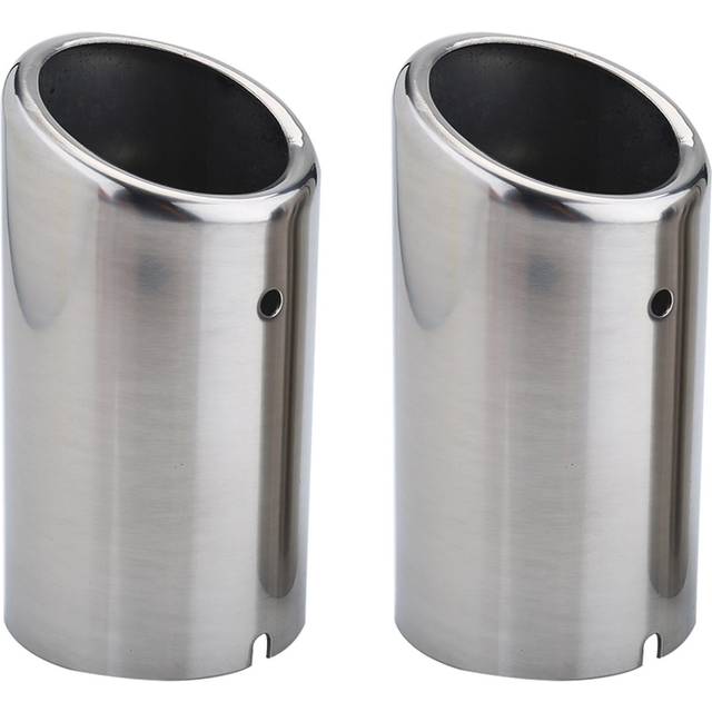 1 Pair of Car Exhaust Tail Pipes Muffler Tips Replacement 67mm