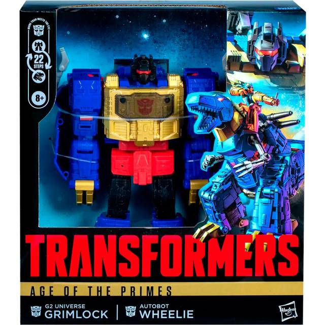 Hasbro Transformers Age of the Primes Leader Class G2 Universe Grimlock 7.5” Action Figure, 8+