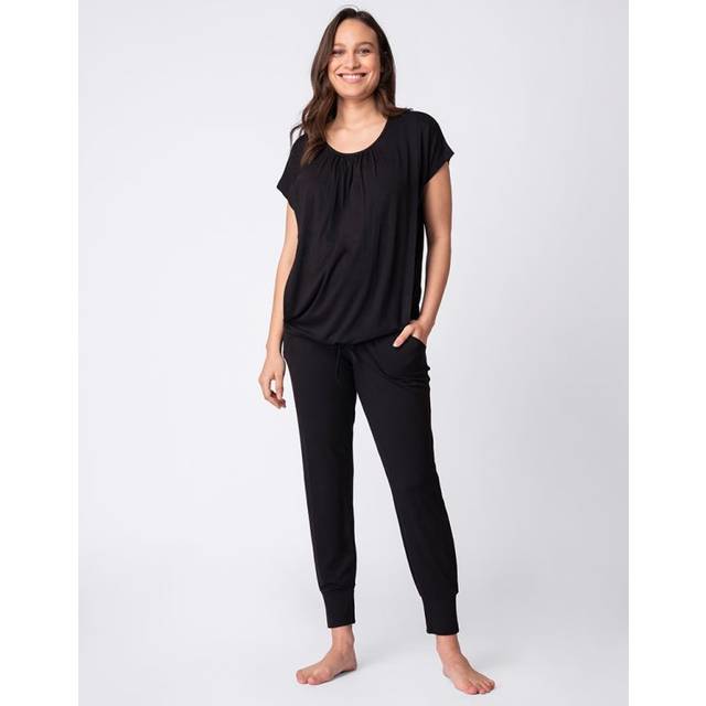 2-Piece Short Sleeve Maternity + Nursing Loungewear