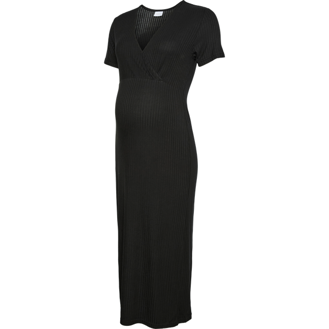 MAMALICIOUS mltrinity Tess Ss Jrs Midi Dress 2F Noos |Svart |XS