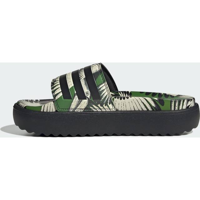 Adilette Platform Slides - Crew Green / Core Black / Core Black - 6