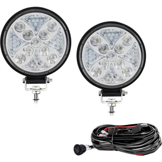 ACTVTCA Auto Work Light 180W Led Light Round LED Offroad LED Bar 4 Inch