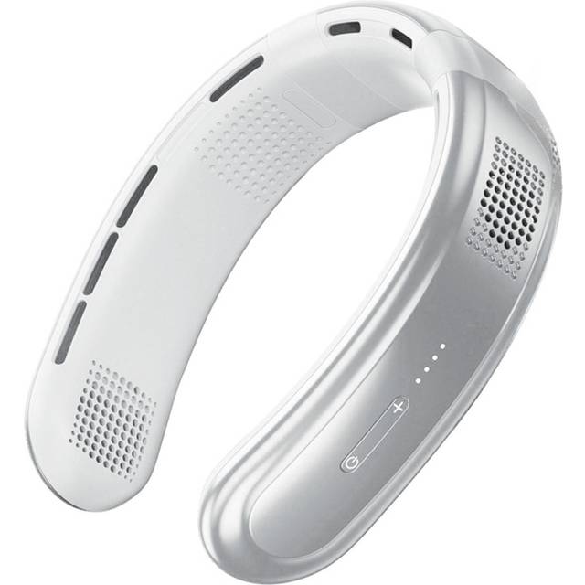 Neck Fan USB Rechargeable Quiet Five Core Ten Times Cold Wind Adjustable Neck Wearable Fan for white