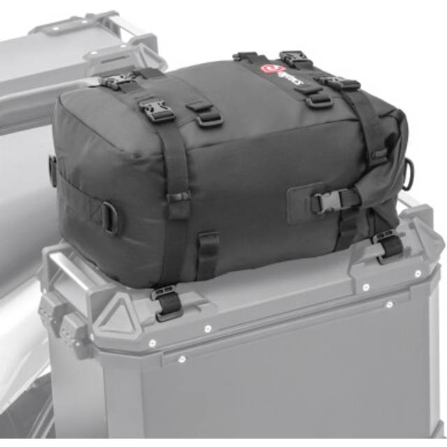 Zusatztasche für Alukoffer passend für Suzuki V-Strom 250 / 650 / XT Topcase Bagtecs KH2 - schwarz-schwarz