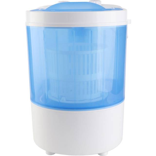 Portable Small Washing Machine Mini Compact Single Tub Washer with Spin Cycle Basket Drain Hose for