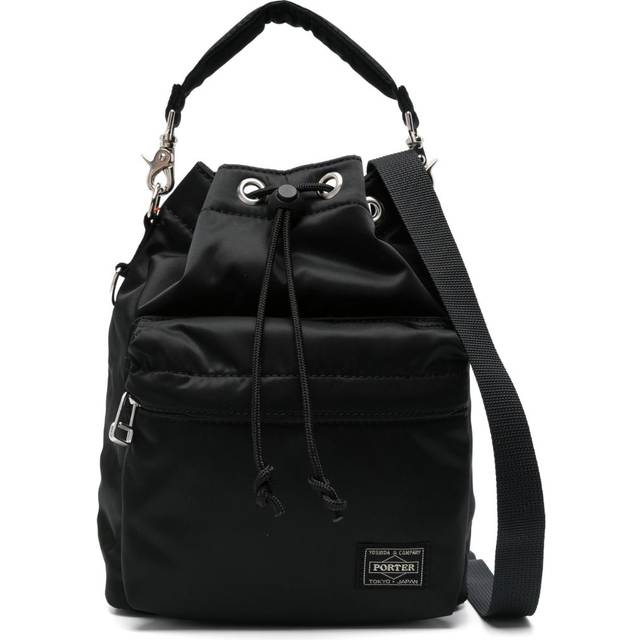 Porter-Yoshida & Co. - logo-patch messenger bag - unisex - Fabric - One Size - Black