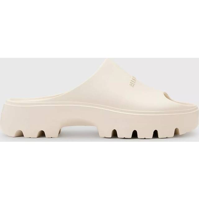 AllSaints – Eclipse – Vita platåsandaler i gummi-Vit/a