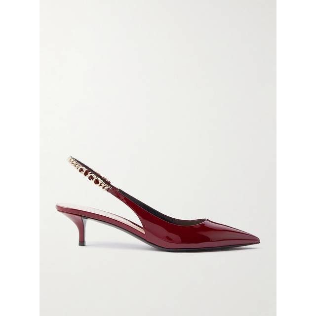 Gucci Gucci Signoria patent leather slingback pumps - red (UK 6.5)