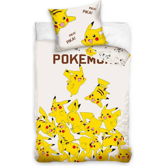 Pokemon Pikachu Pika! Single Duvet Cover and Pillowcase Set - European Size