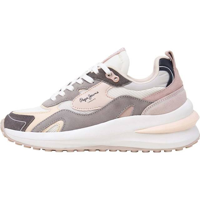 Pepe Jeans for woman. PLS60037 Winslow Sweet lilac leather slippers (37), Flat, Laces, Casual, Purple
