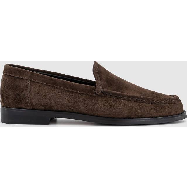 Tony Bianco Womens Ladies Dark Brown Suede Zoe Loafers, Size: 7