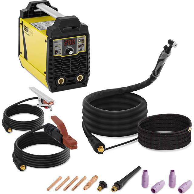 Stamos Selection Welding Set Arc Welder + TIG Welding Torch -200 A