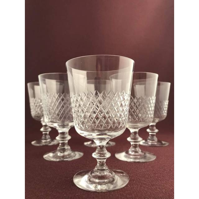 Kosta boda - Diamant - 6 st Vit Vinglas design Vicke Lindstrand