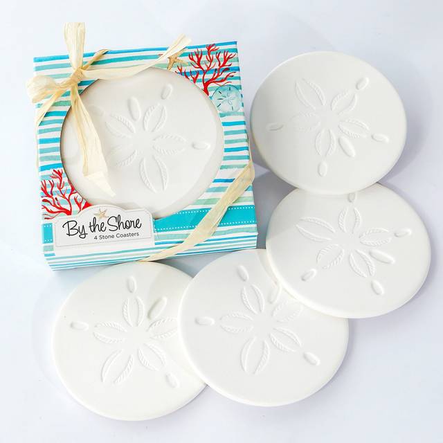 By the Shore Sand Dollar Drink Coaster Set of 4