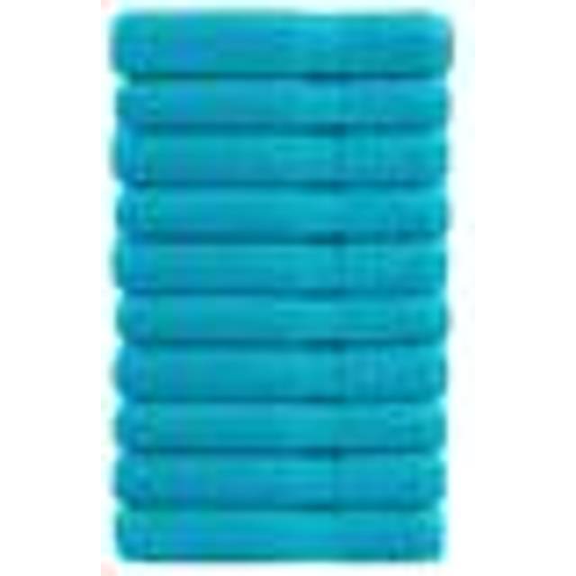 vidaXL Premium Sauna Towels SOLUND 10 pcs Turquoise 80x200 cm 600 gsm - Blue