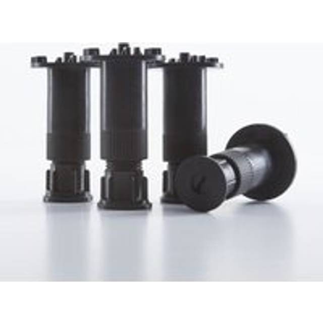 Milano - Lithic - Black Shower Tray Feet - Pack of 8