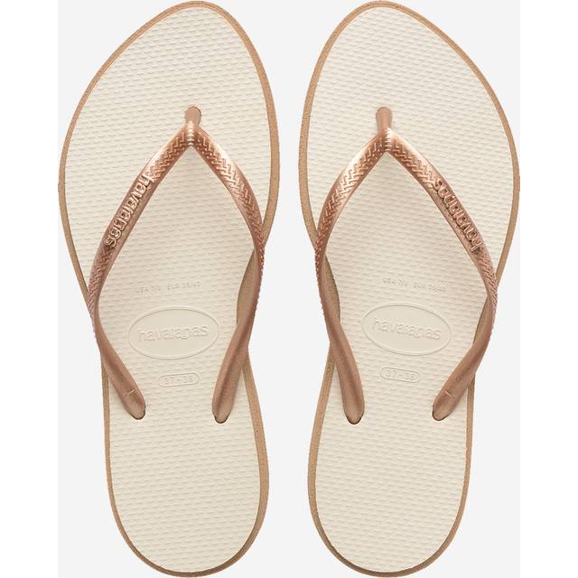 Havaianas Slim Point Flip Flop - Rose Gold, Pink, Size 6-7, Women