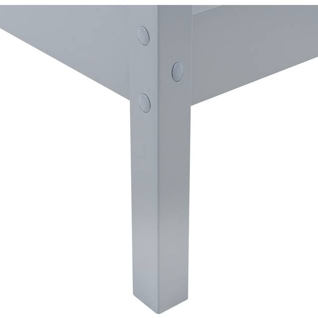 Beliani Wooden Kids Teepee Bed Eu Single Size Grey Devay, Grey