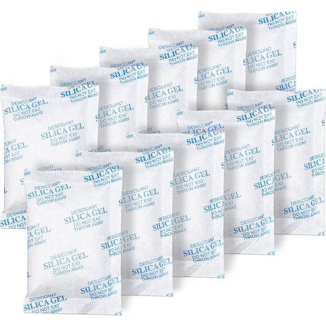 Silica Gel Packs - 80Pcs 20Gram Moisture Absorbers  Premium Transparent Desiccant for Storage  Silica Gel Desiccant Packets Food Safe for Moisture