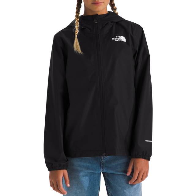 The North Face - Kid's Teen Zipline Rain Jacket - Waterproof jacket size XS, black