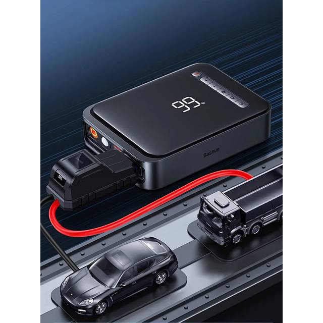 Baseus 2 In 1 Car Jump Starter with Car Air Compressor 1000A Car Booster Battery Starting Device for - 2 in 1