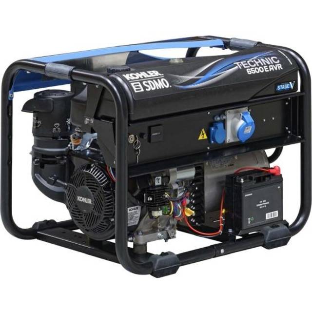 SDMO Stromerzeuger TECHNIC 6500 E AVR C5, 6,5 kW / 230V , Kohler Benzin