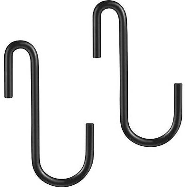 YourGift 10 Pack Heavy Duty S Hooks Black S Shaped Hooks Hanging Hangers Hooks for Kitchen  Bathroom  Bedroom and Office: Pan  Pot  Coat  Bag  Plants(