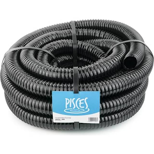 Pisces 10m Black Corrugated Hose - 40mm
