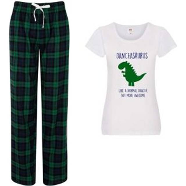 Dancer Dinosaur Pyjama Set - Green - XL